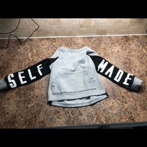 3/$15 dip Self Made Grey Statement Sweatshirt
